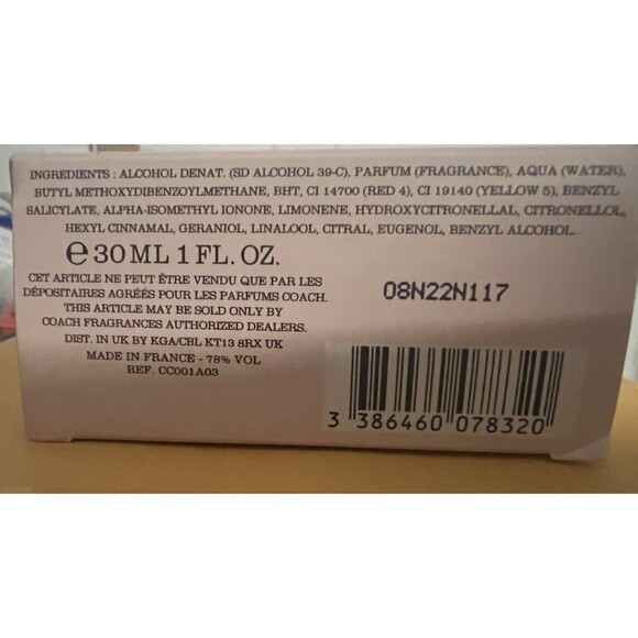 **NIB** Coach by Coach Eau De Parfum Spray for Women 1 oz New Open Box - Picture 4 of 8